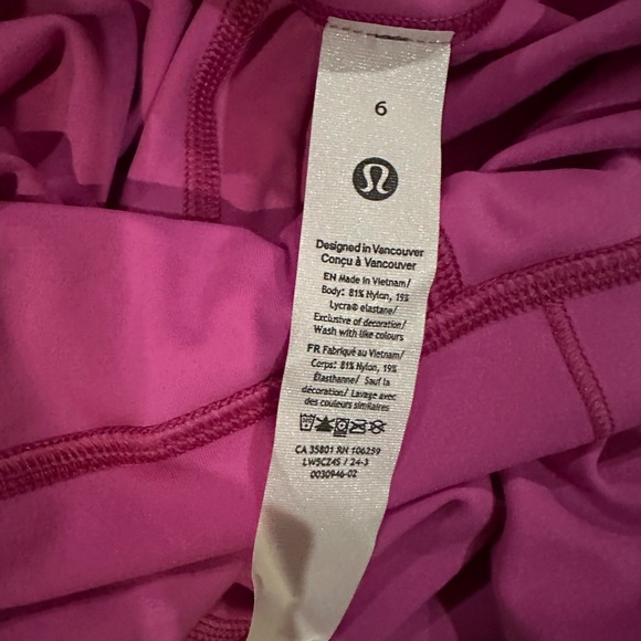 Lululemon 🌟NWT 🌟Align 28” High Rise Leggings, POW Pink color, Sz6 SOLD OUT - Picture 7 of 7